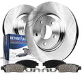 Detroit Axle - Front Brake Kit for 1990-2000 Honda Civic 1990-1991 CRX, Brake Rotors and Ceramic Brakes Pads Replacement: 9.45 i